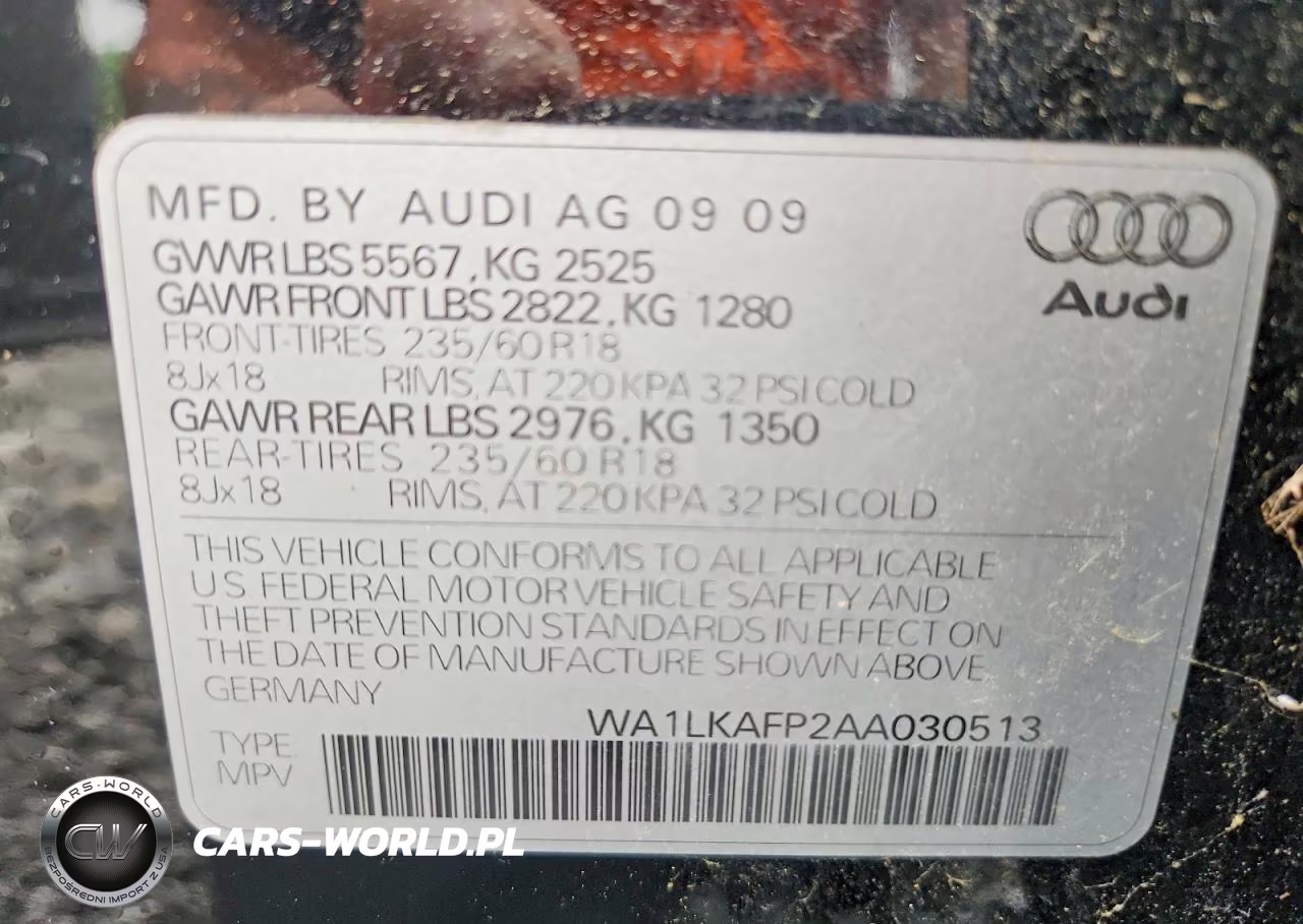 2010 Audi Q5 Premium Plus VIN:WA1LKAFP2AA030513 - 14