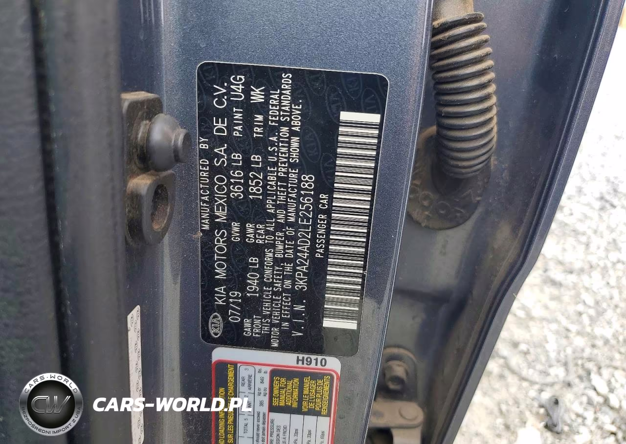2020 Kia Rio S VIN:3KPA24AD2LE256188 - 12