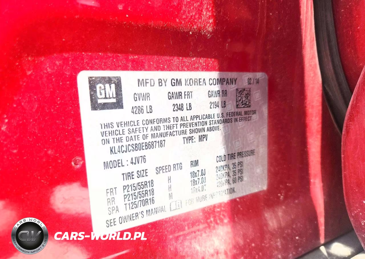 2014 Buick Encore VIN:KL4CJCSB0EB687187 - 13