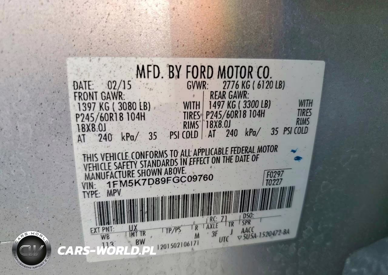 2015 Ford Explorer Xlt VIN:1FM5K7D89FGC09760 - 13