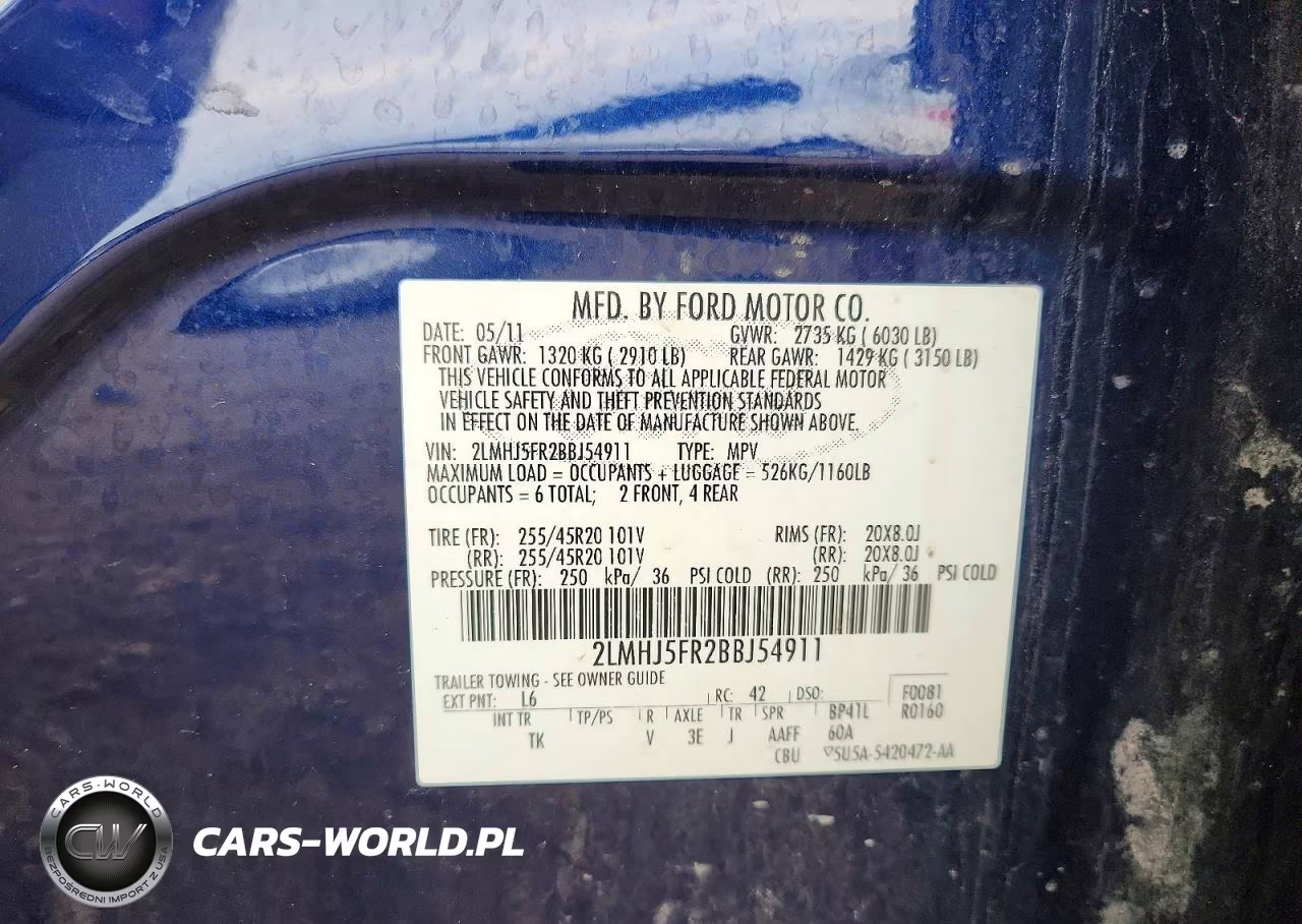 2011 Lincoln Mkt VIN:2LMHJ5FR2BBJ54911 - 13