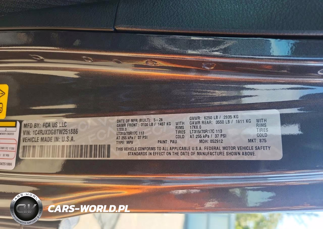 2026 Jeep Wrangler Sport VIN:1C4RJXDG8TW251886 - 14