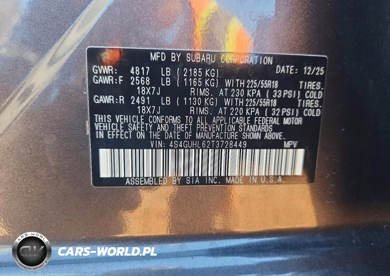 2026 Subaru Crosstrek Limited VIN:4S4GUHL62T3728449 - 13