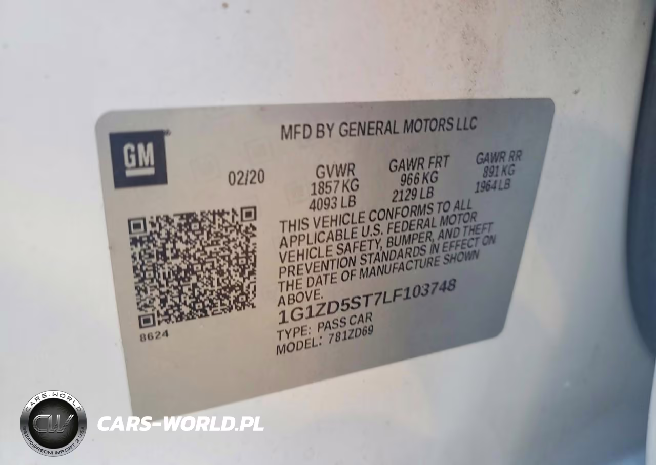 2020 Chevrolet Malibu Lt VIN:1G1ZD5ST7LF103748 - 12