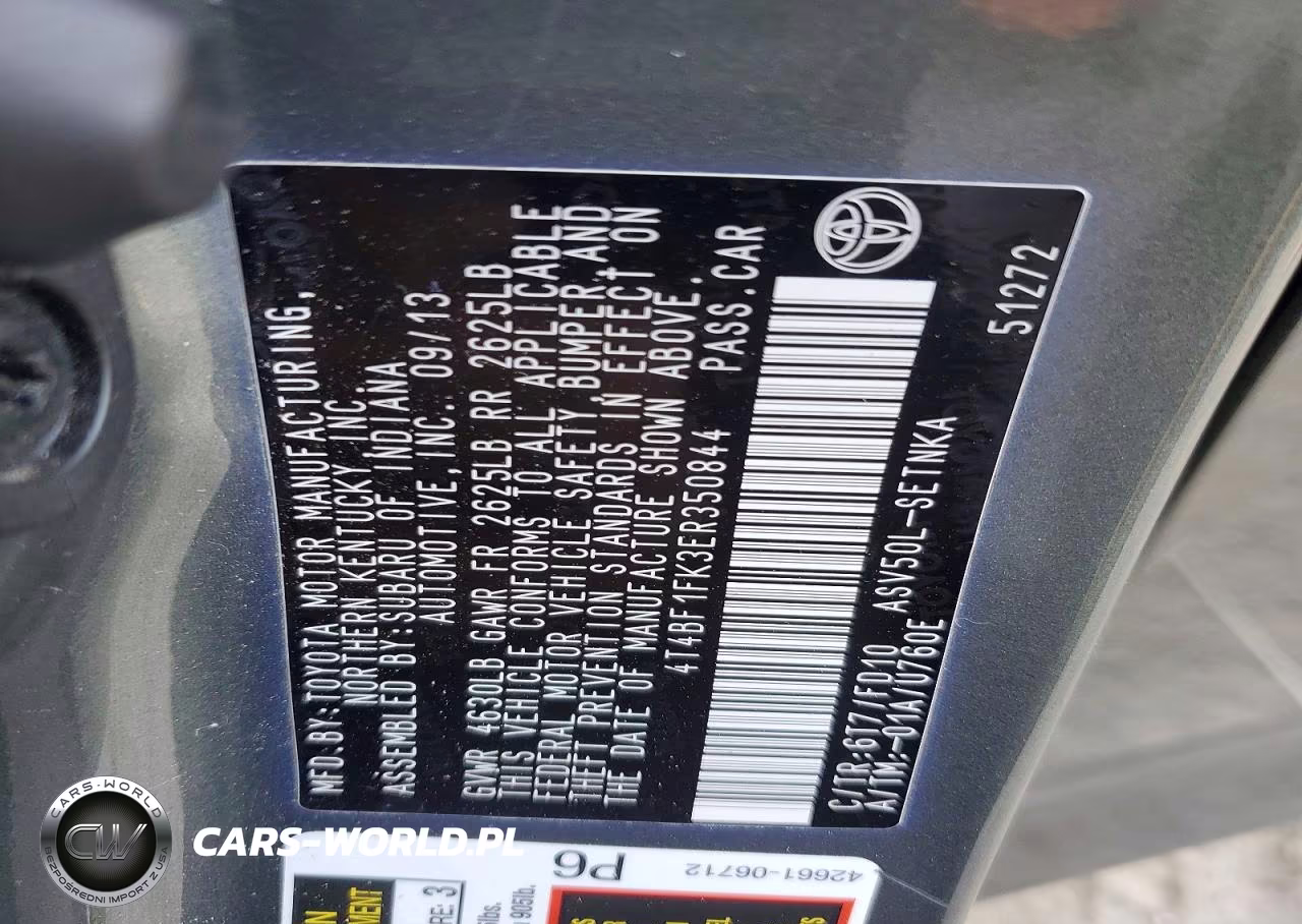 2014 Toyota Camry Le VIN:4T4BF1FK3ER350844 - 13