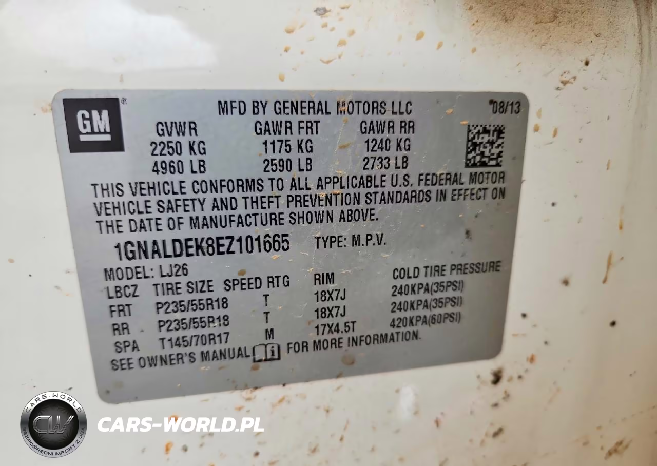 2014 Chevrolet Equinox Ltz VIN:1GNALDEK8EZ101665 - 13