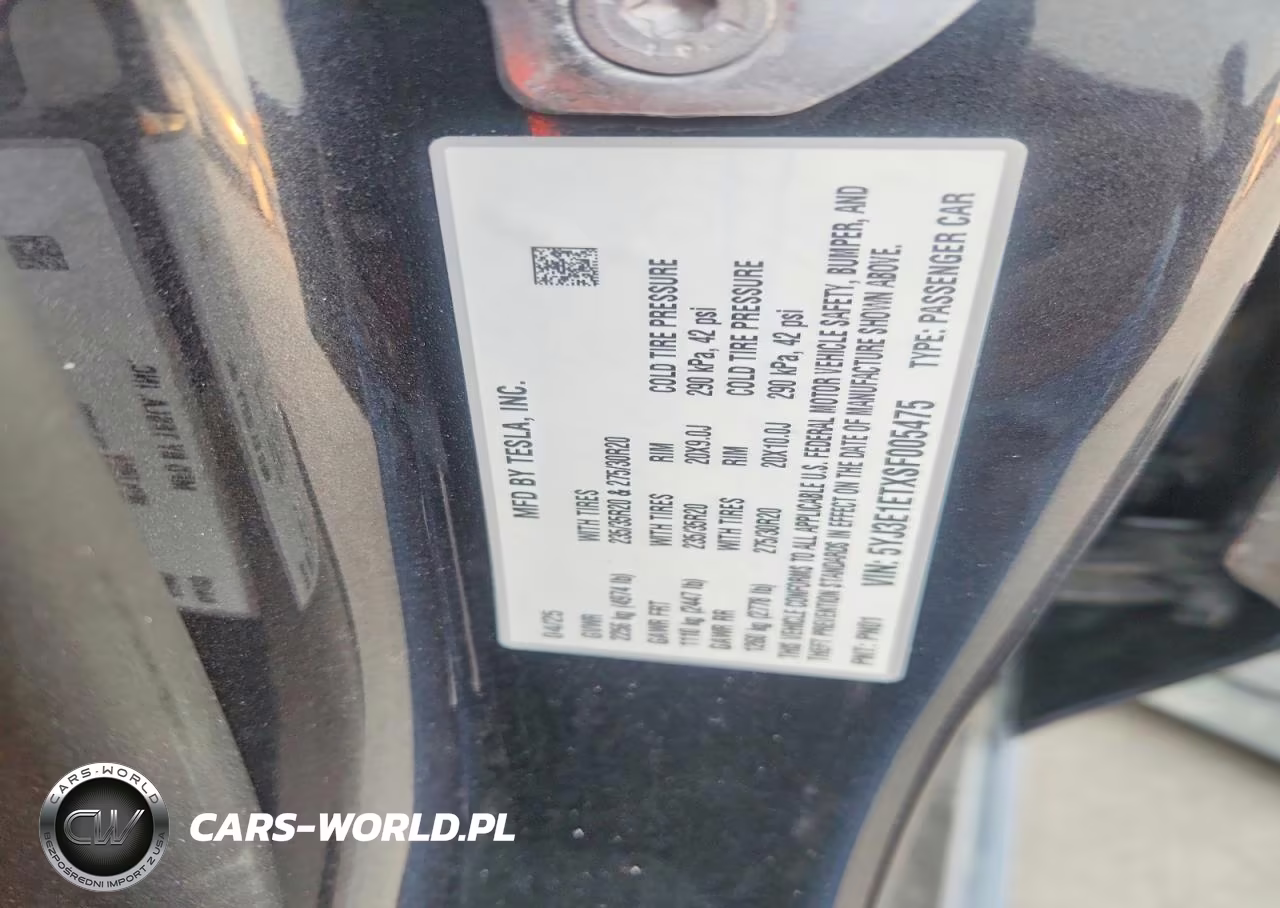 2025 Tesla Model 3 VIN:5YJ3E1ETXSF005475 - 13