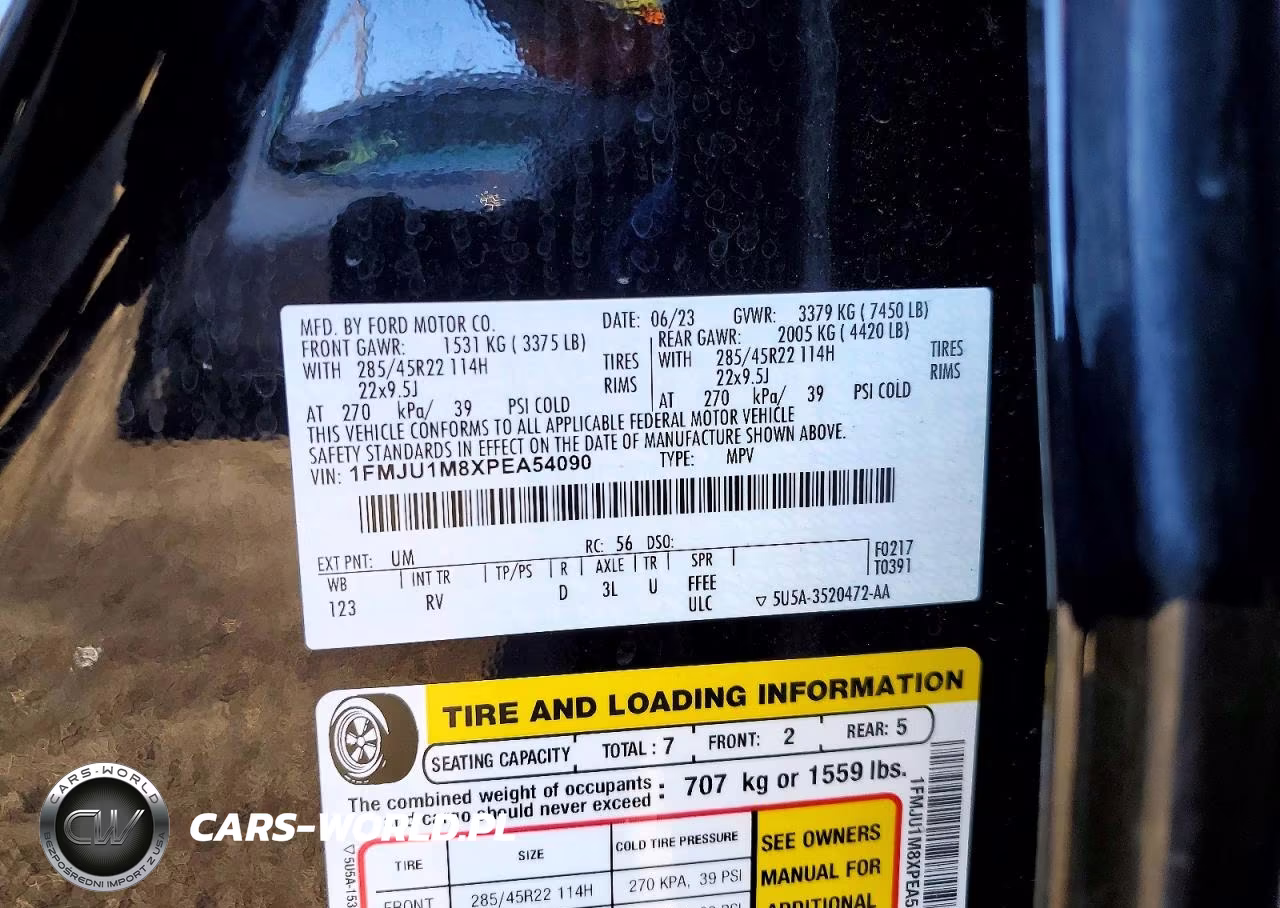 2023 Ford Expedition Platinum VIN:1FMJU1M8XPEA54090 - 13