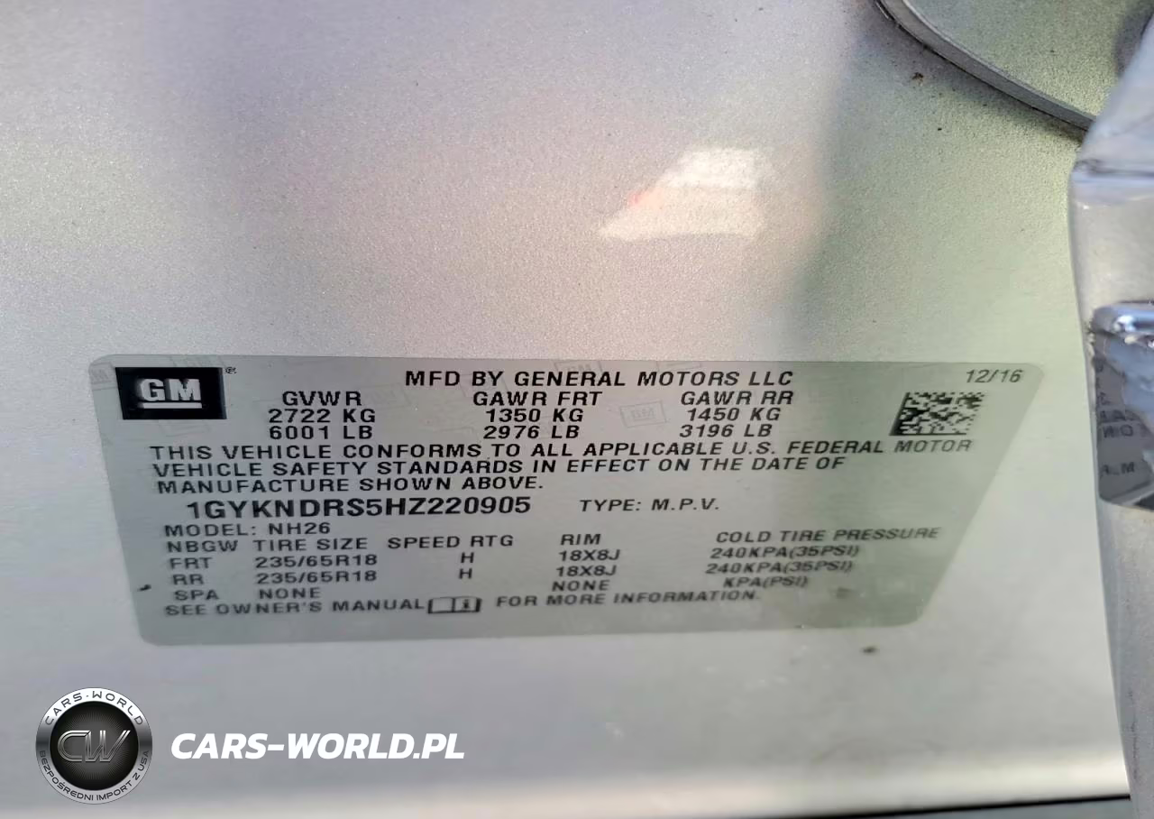 2017 Cadillac Xt5 Luxury VIN:1GYKNDRS5HZ220905 - 13