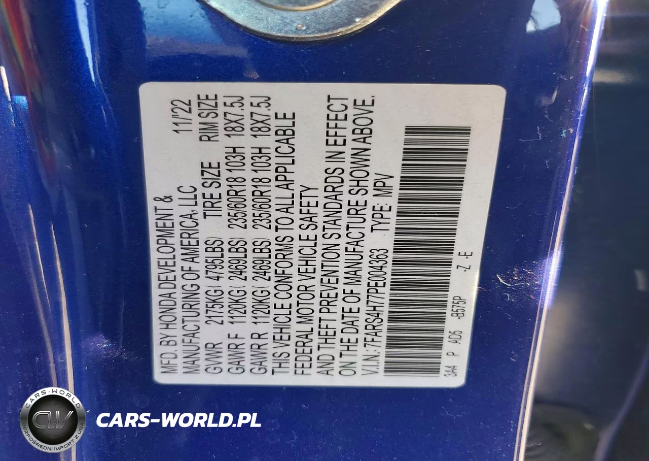 2023 Honda Cr-V Exl VIN:7FARS4H77PE004363 - 13