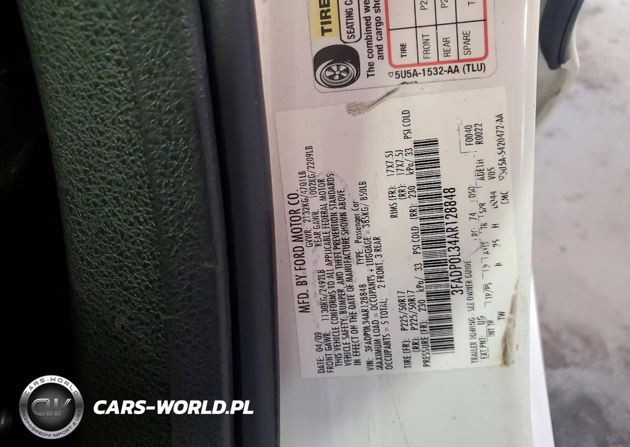 2010 Ford Fusion Hybrid VIN:3FADP0L34AR128848 - 12