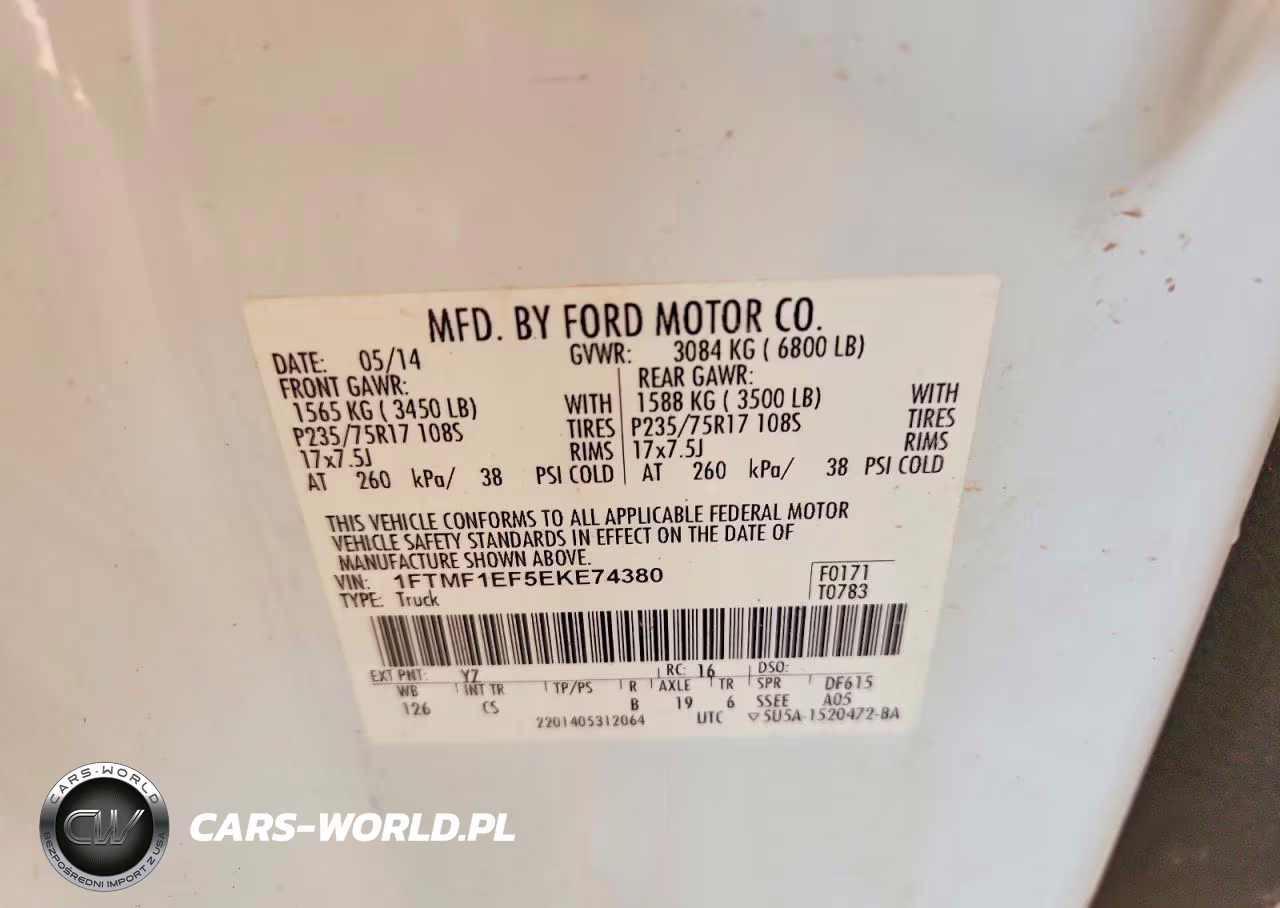 2014 Ford F150 VIN:1FTMF1EF5EKE74380 - 12