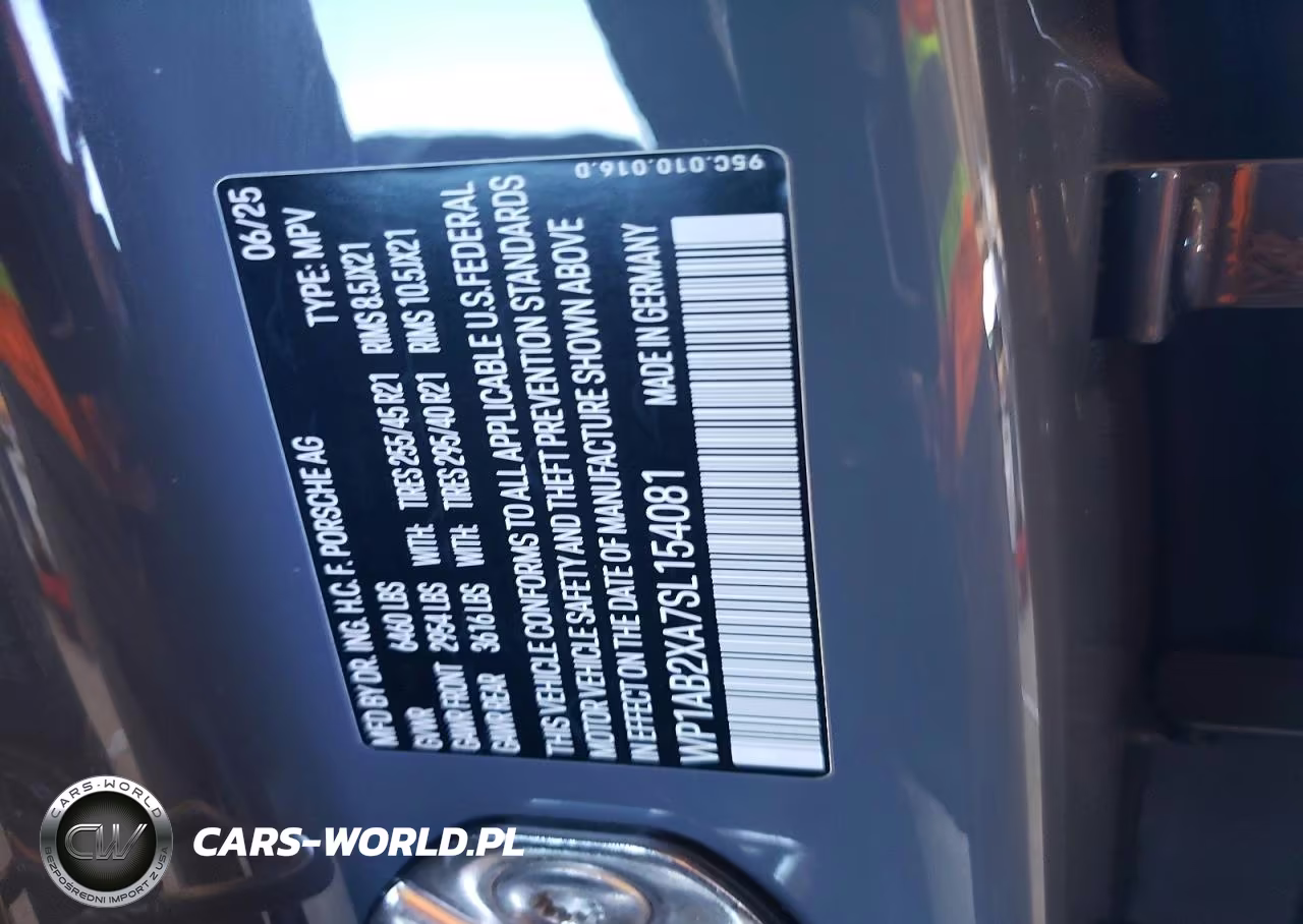 2025 Porsche Macan 4S VIN:WP1AB2XA7SL154081 - 13