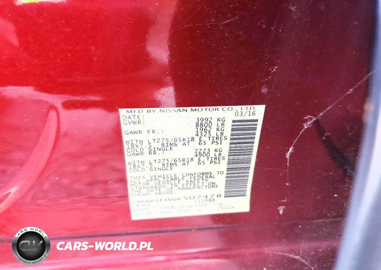 2016 Nissan Titan Xd Pro-4X VIN:1N6AA1F46GN507478 - 12