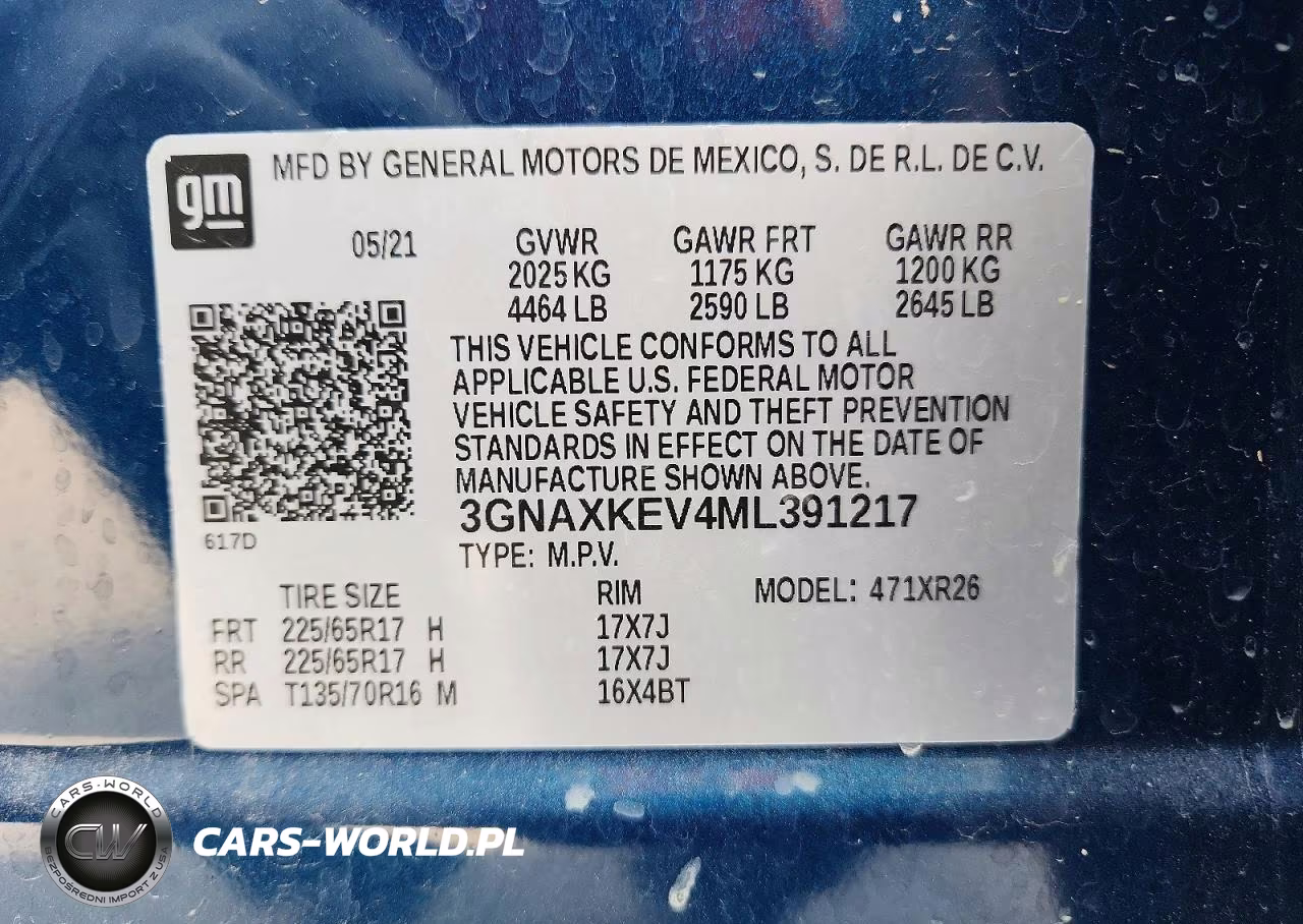 2021 Chevrolet Equinox Lt VIN:3GNAXKEV4ML391217 - 12