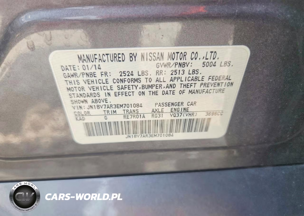 2014 Infiniti Q50 Premium VIN:JN1BV7AR3EM701084 - 12