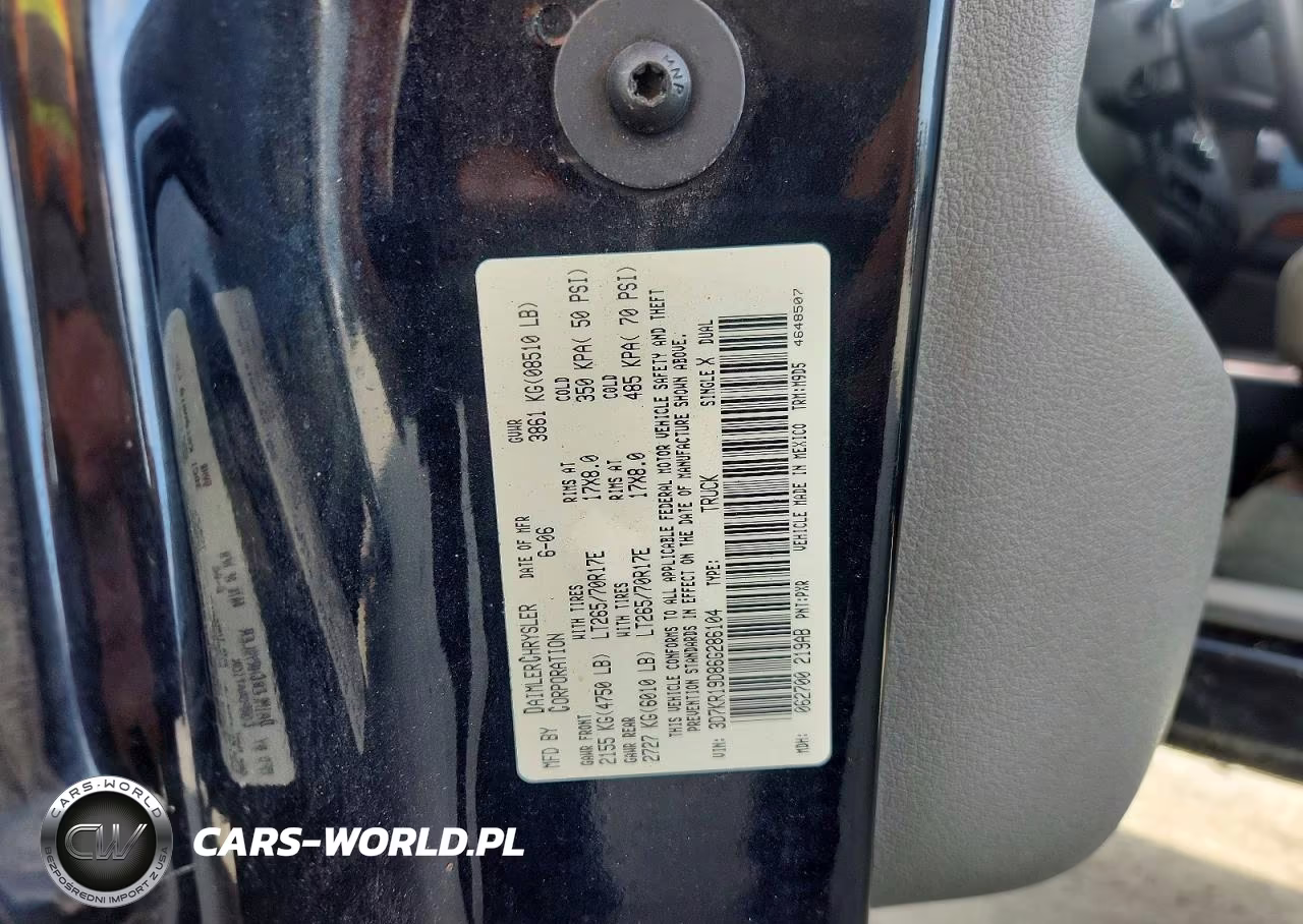 2006 Dodge Ram 1500 VIN:3D7KR19D86G286104 - 12