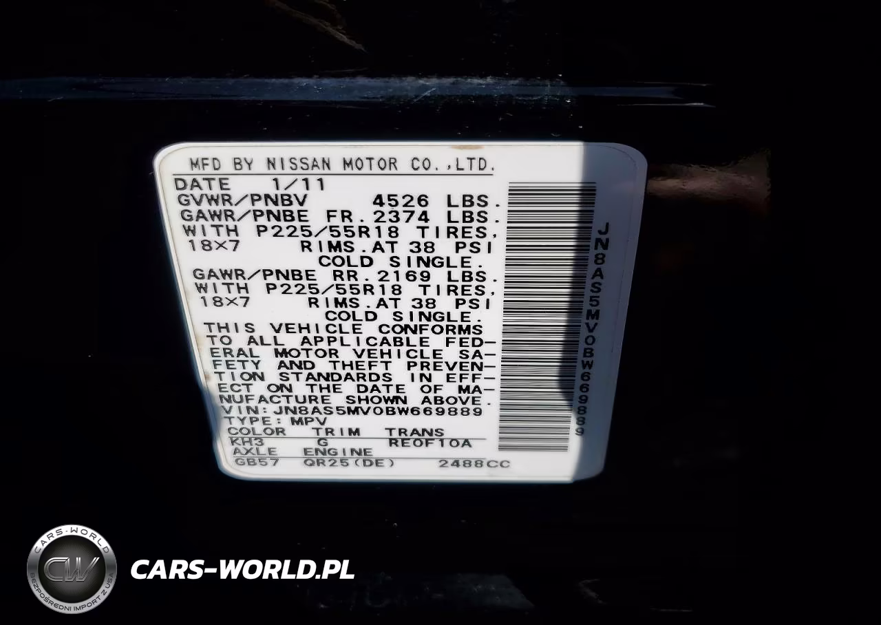 2011 Nissan Rogue S VIN:JN8AS5MV0BW669889 - 13