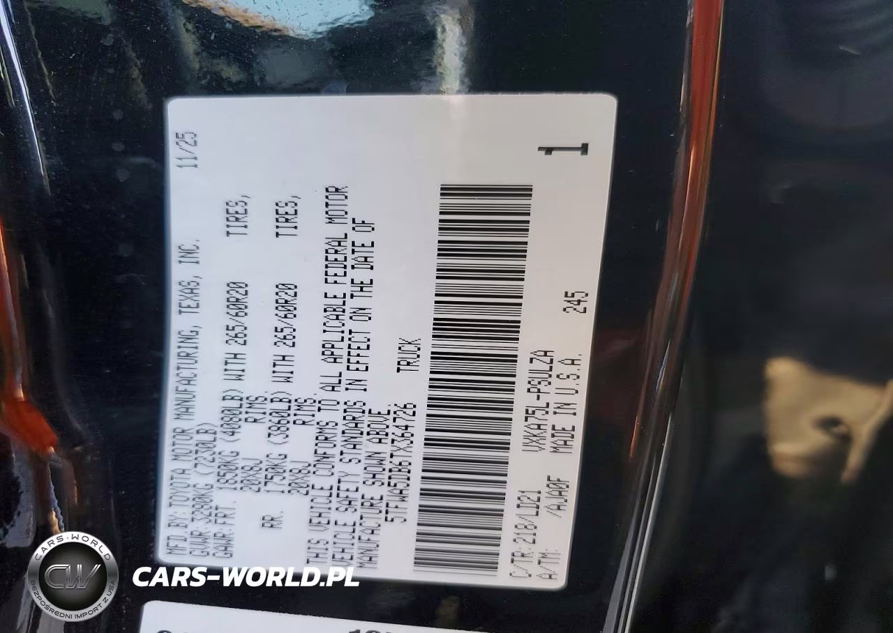 2026 Toyota Tundra Limited VIN:5TFWA5DB6TX364726 - 12