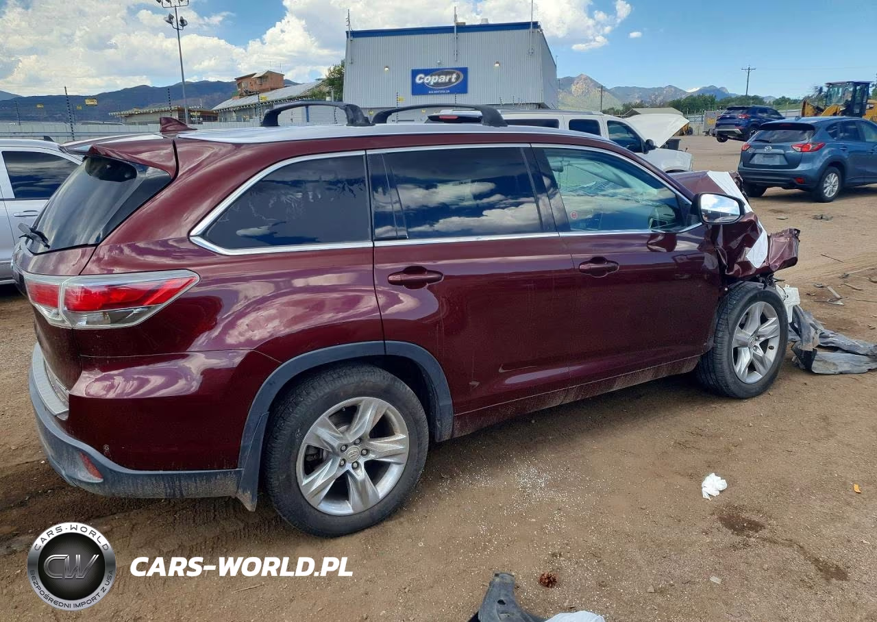 2015 Toyota Highlander Limited VIN:5TDDKRFH5FS080270 - 3