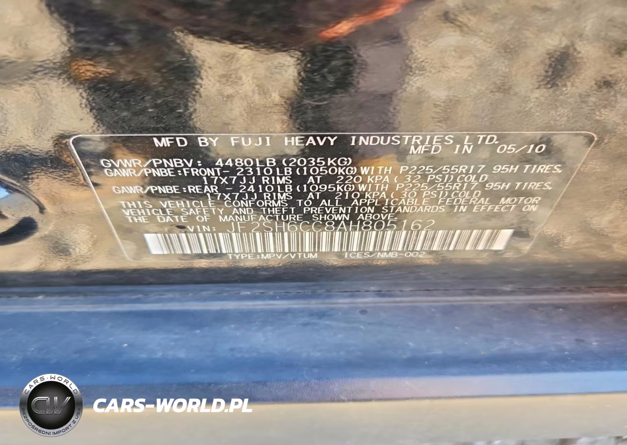 2010 Subaru Forester 2.5X Premium VIN:JF2SH6CC8AH805162 - 13