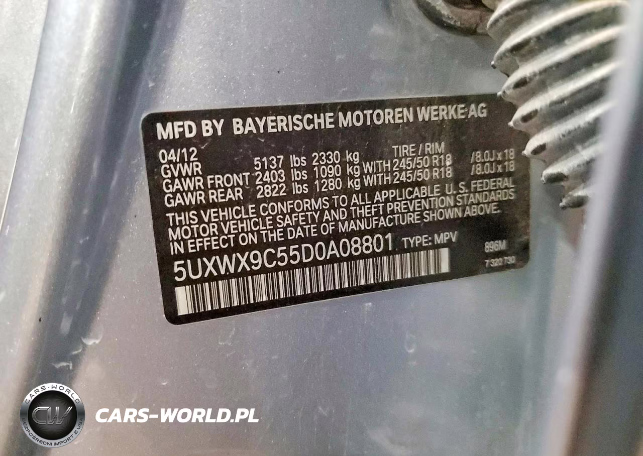2013 BMW X3 xDrive28I VIN:5UXWX9C55D0A08801 - 14