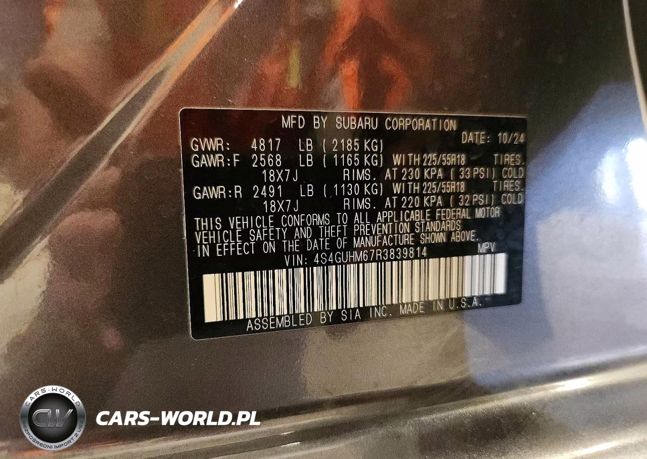 2024 Subaru Crosstrek Limited VIN:4S4GUHM67R3839814 - 14
