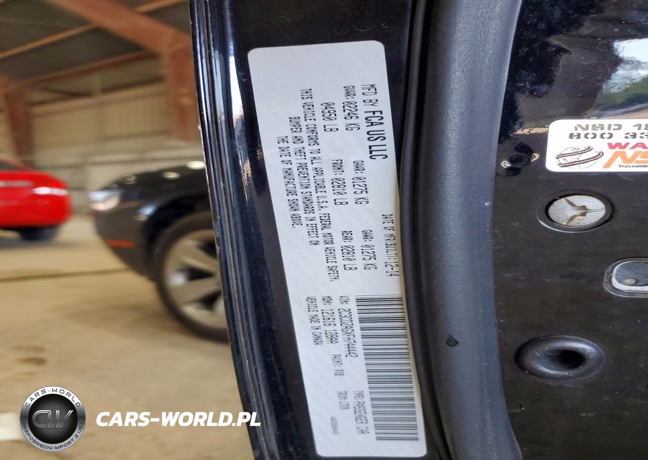 2015 Dodge Challenger Sxt VIN:2C3CDZAGXFH744442 - 12