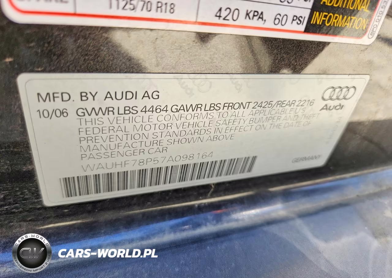 2007 Audi A3 2 VIN:WAUHF78P57A098164 - 12