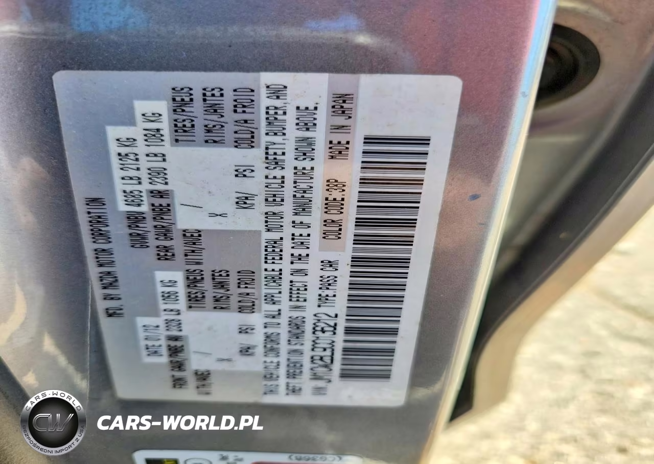 2012 Mazda 5 VIN:JM1CW2BL9C0136212 - 13