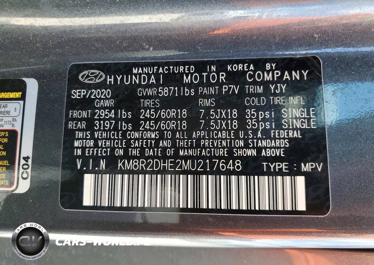 2021 Hyundai Palisade Sel VIN:KM8R2DHE2MU217648 - 13