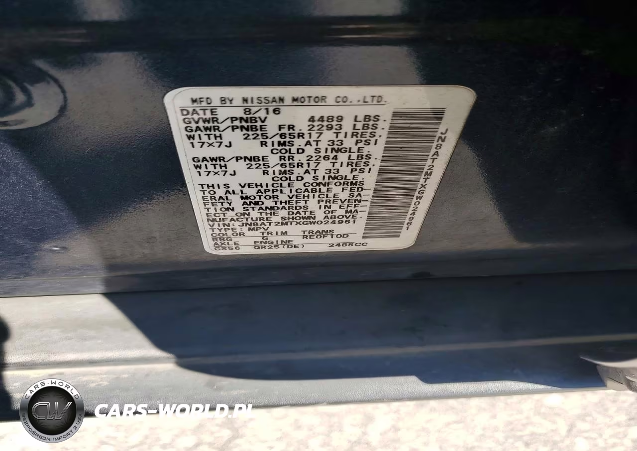 2016 Nissan Rogue S VIN:JN8AT2MTXGW024961 - 13