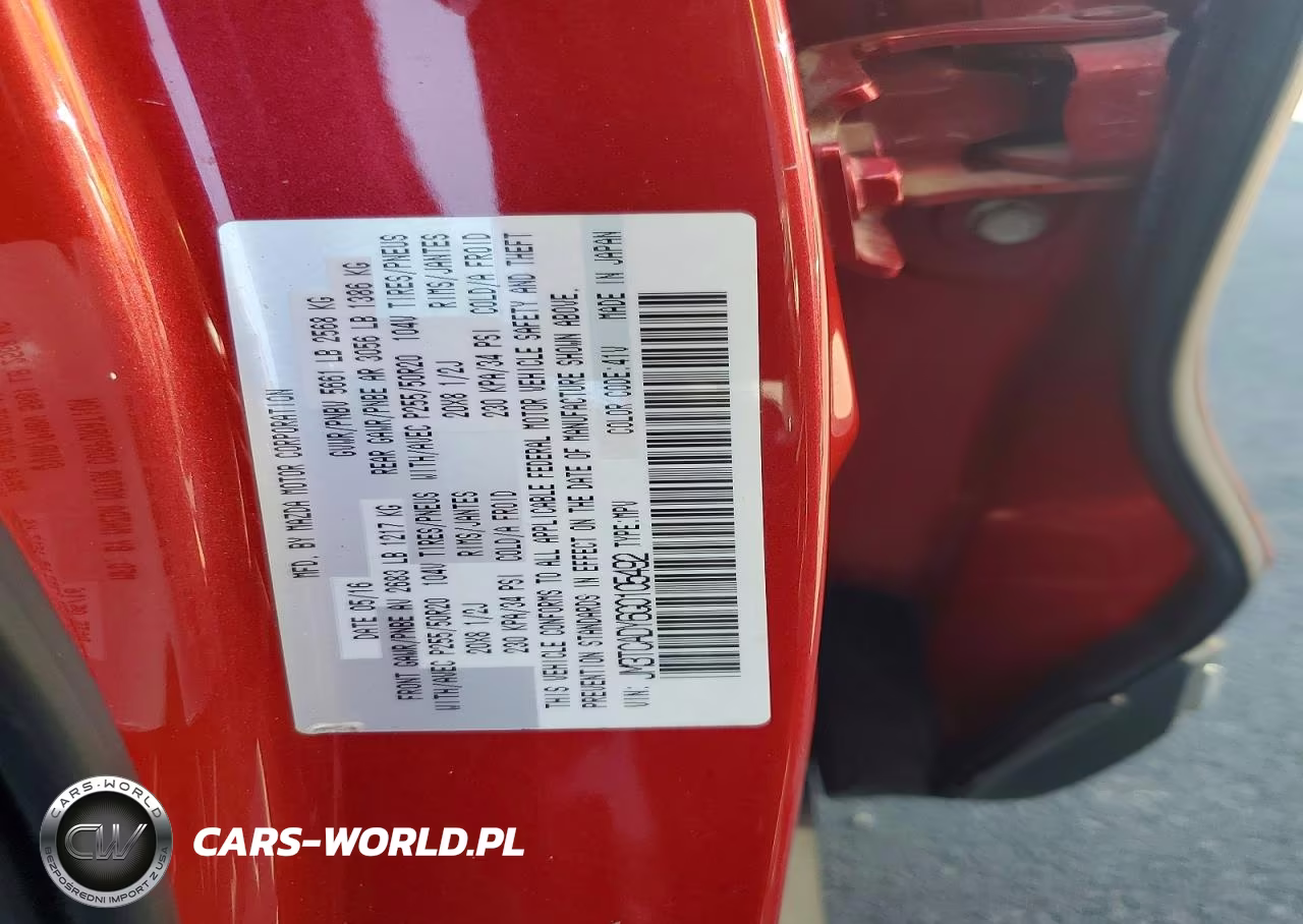 2016 Mazda Cx-9 Grand Touring VIN:JM3TCADY6G0105492 - 12