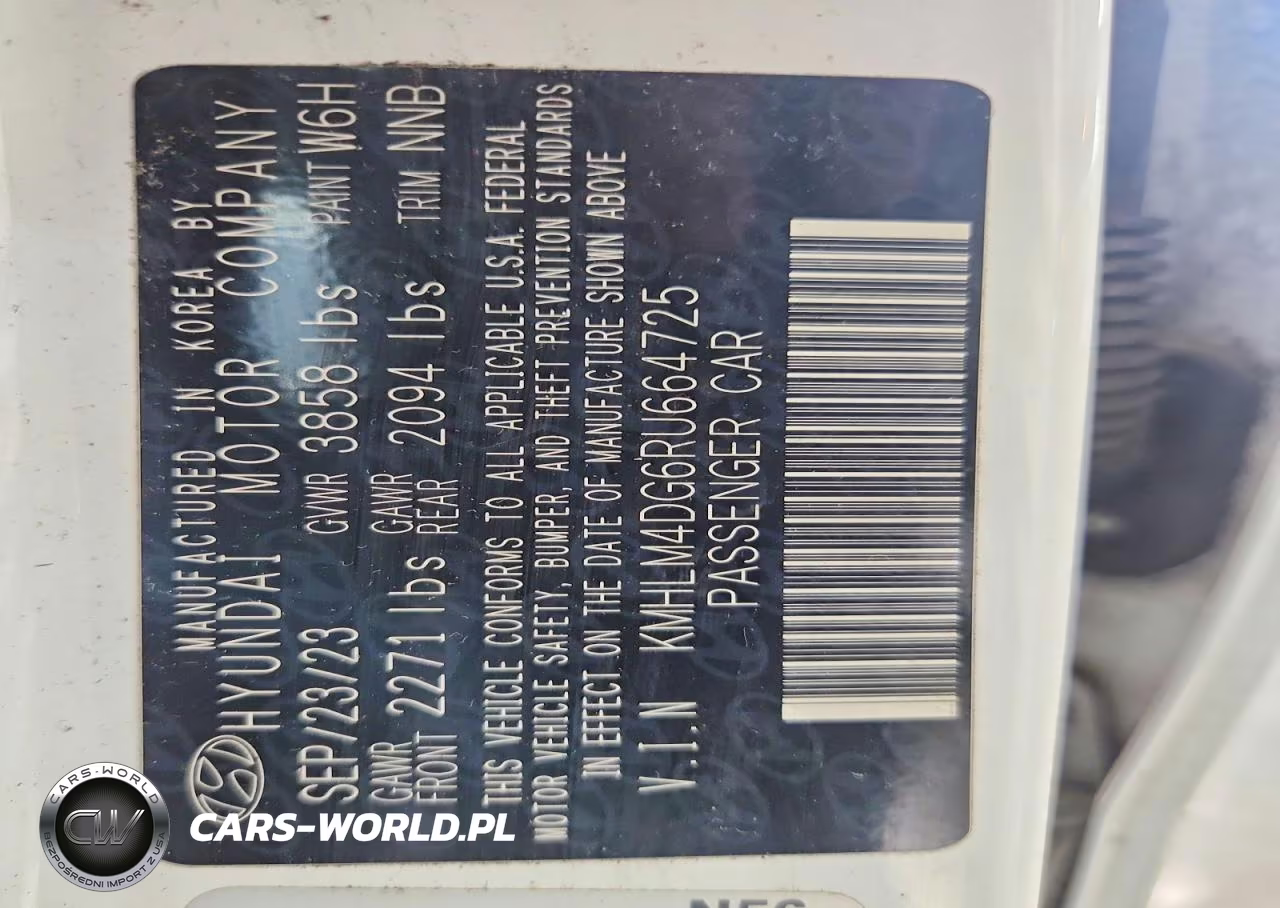 2024 Hyundai Elantra Sel VIN:KMHLM4DG6RU664725 - 12