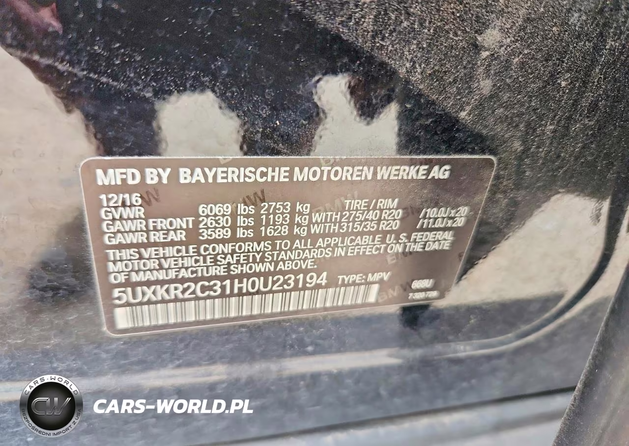 2017 BMW X5 Sdrive35I VIN:5UXKR2C31H0U23194 - 13