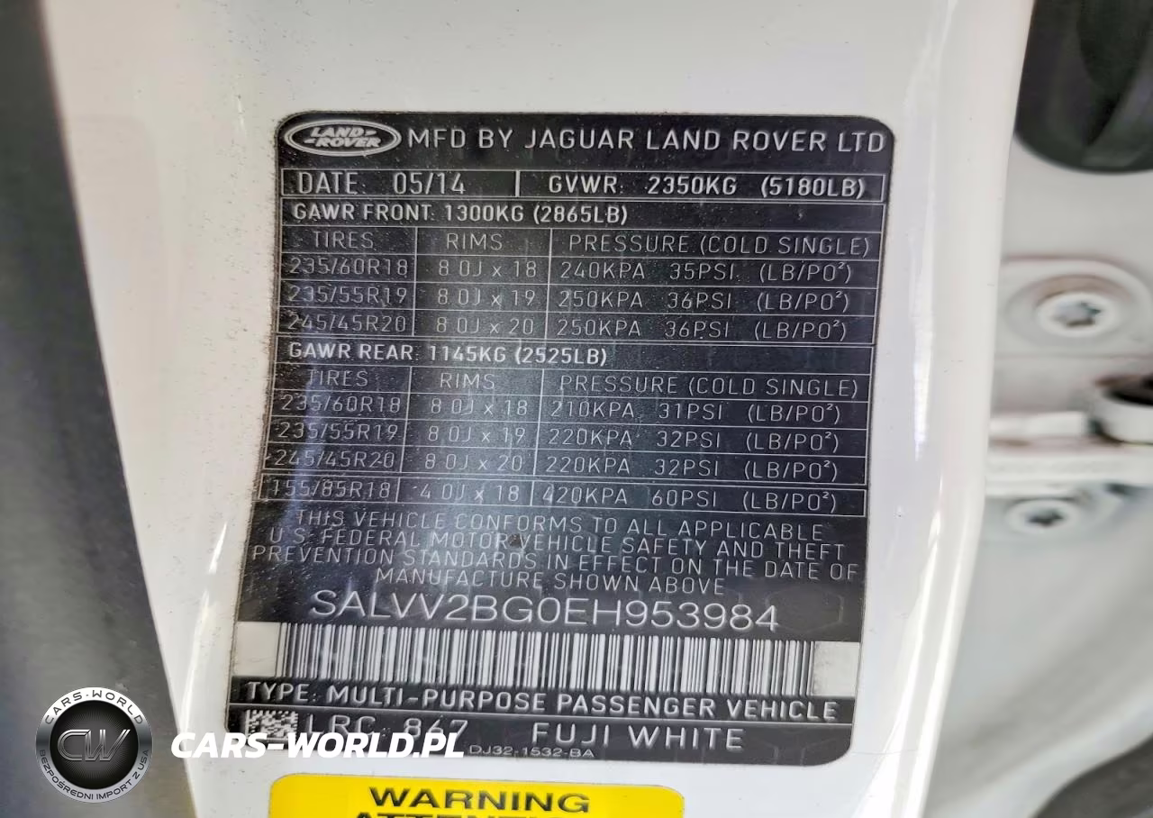 2014 Land Rover Range Rover Evoque Prestige Premium VIN:SALVV2BG0EH953984 - 13