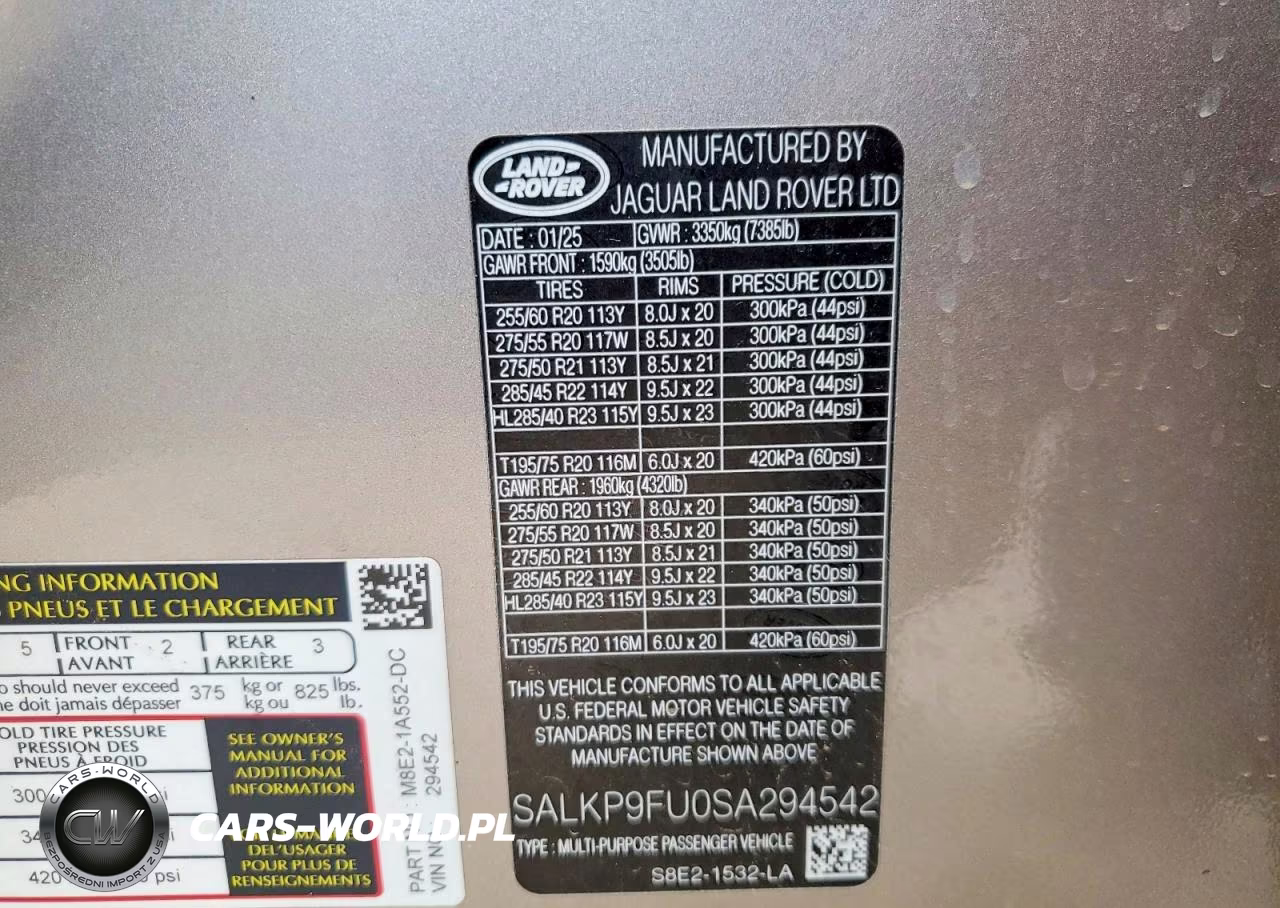 2025 Land Rover Range Rover Se VIN:SALKP9FU0SA294542 - 13