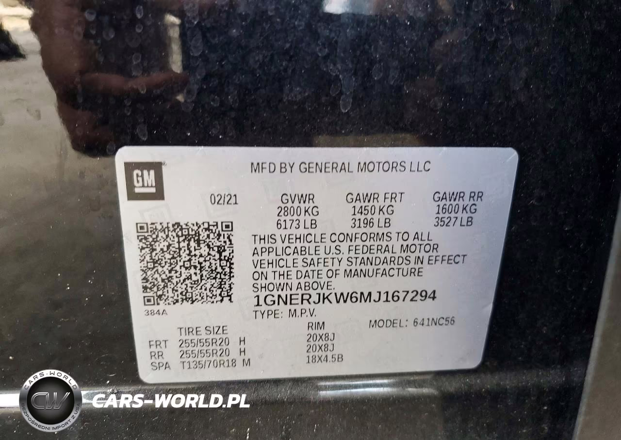 2021 Chevrolet Traverse Rs VIN:1GNERJKW6MJ167294 - 14