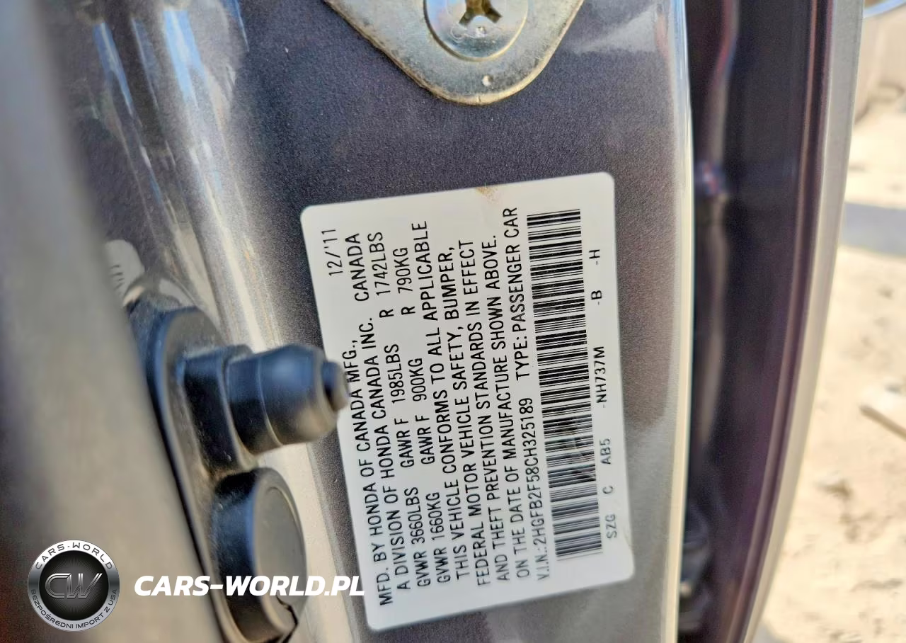 2012 Honda Civic Lx VIN:2HGFB2F58CH325189 - 13