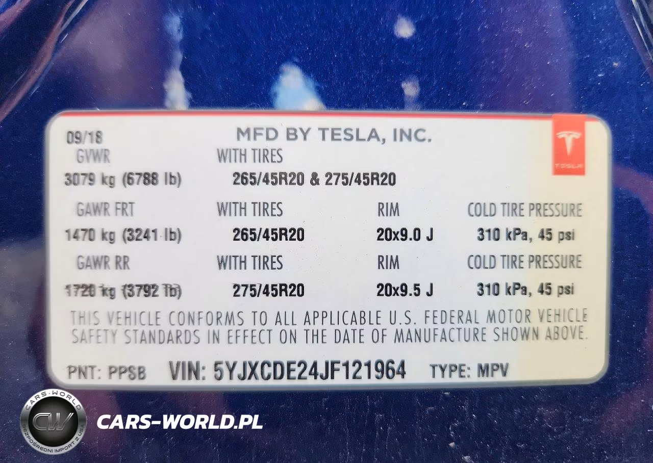 2018 Tesla Model X VIN:5YJXCDE24JF121964 - 13
