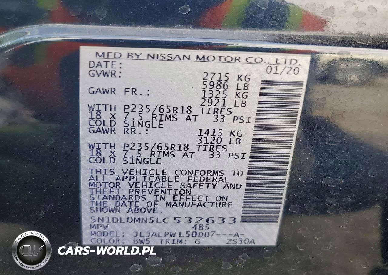 2020 Infiniti Qx60 Pure VIN:5N1DL0MN5LC532633 - 14