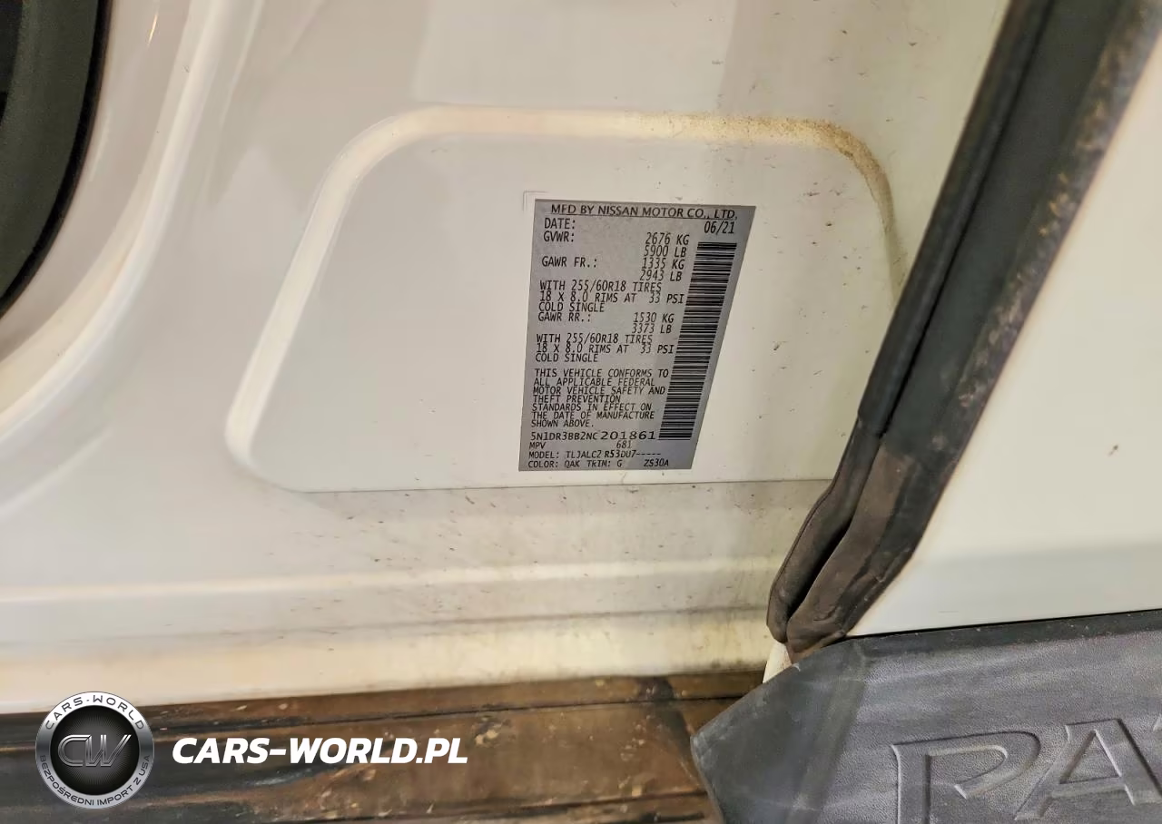 2022 Nissan Pathfinder Sv VIN:5N1DR3BB2NC201861 - 13