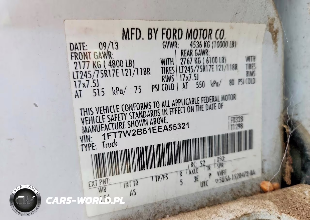 2014 Ford F250 Super Duty VIN:1FT7W2B61EEA55321 - 12