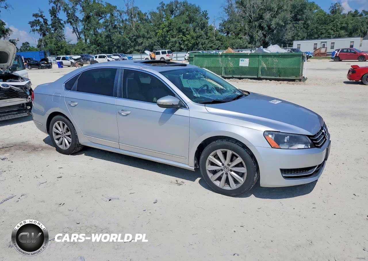 2012 Volkswagen Passat Sel VIN:1VWCH7A37CC072420 - 4