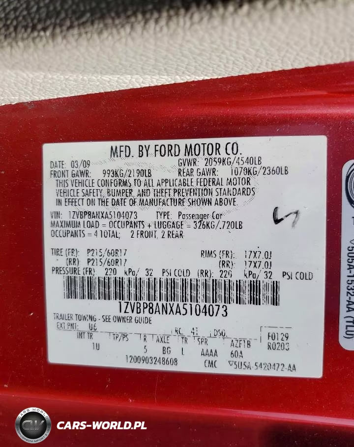 2010 Ford Mustang VIN:1ZVBP8ANXA5104073 - 12
