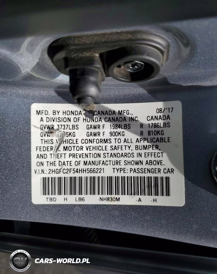 2017 Honda Civic Lx VIN:2HGFC2F54HH566221 - 12