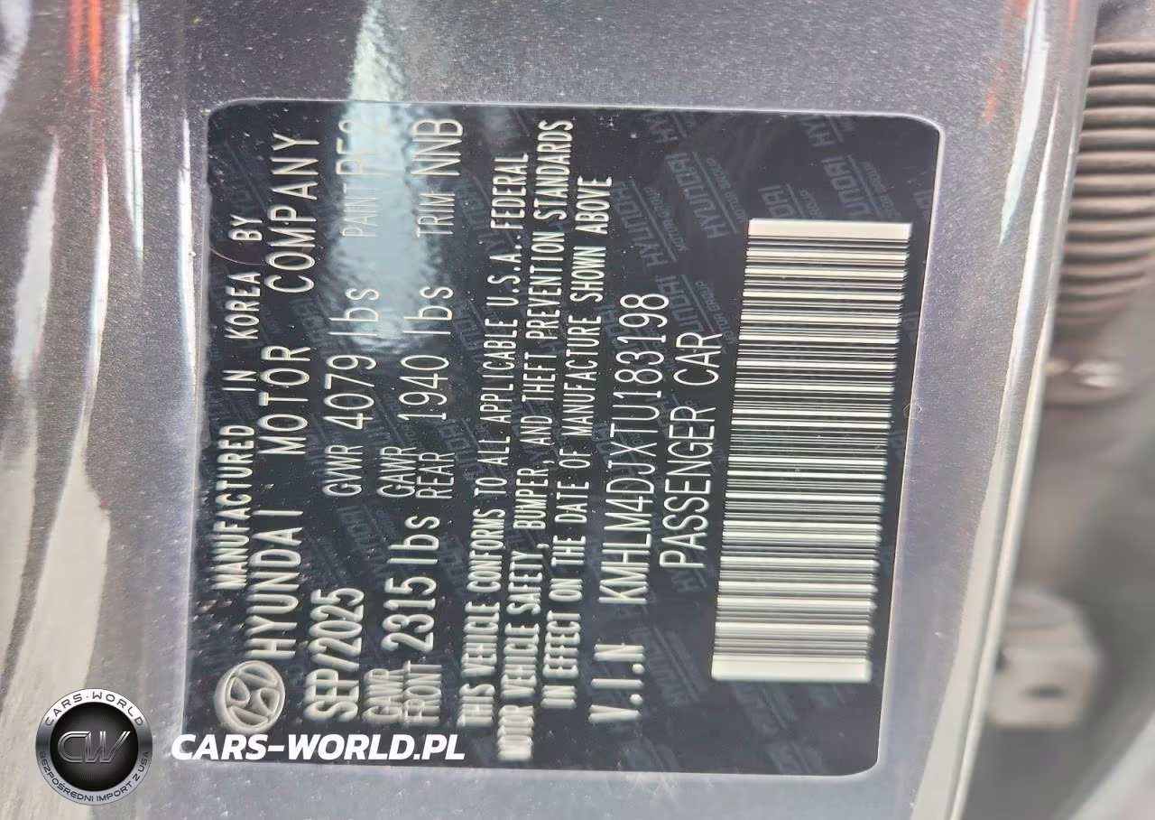 2026 Hyundai Elantra Hybrid Blue VIN:KMHLM4DJXTU183198 - 12