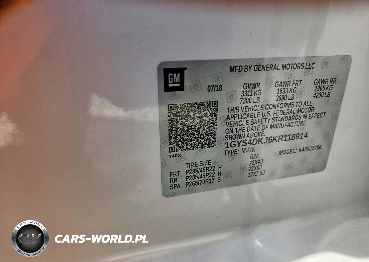 2019 Cadillac Escalade Platinum VIN:1GYS4DKJ6KR118914 - 13