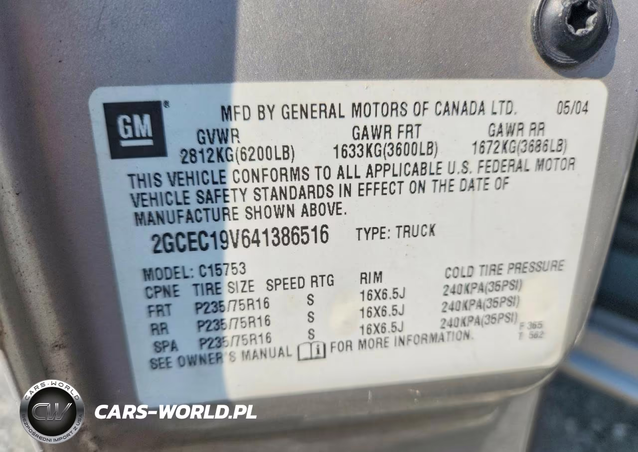 2004 Chevrolet Silverado C1500 VIN:2GCEC19V641386516 - 12