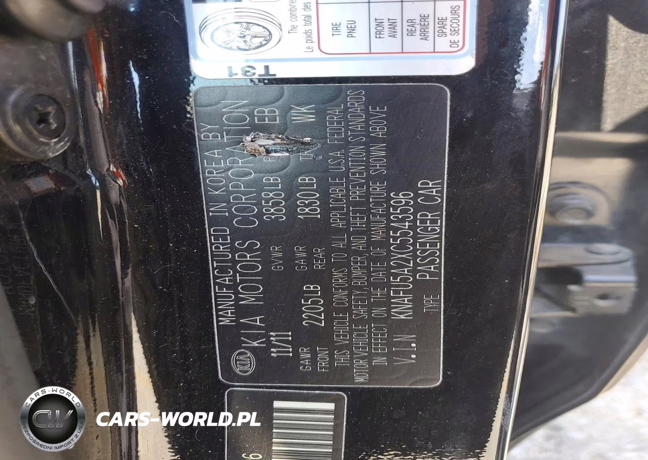 2012 Kia Forte5 Ex VIN:KNAFU5A2XC5543596 - 12
